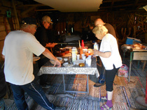 Lounaspöytä oli joka kerta täydellinen.