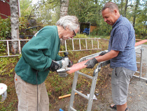 Tarvittavat sahaukset tehtiin huolella.